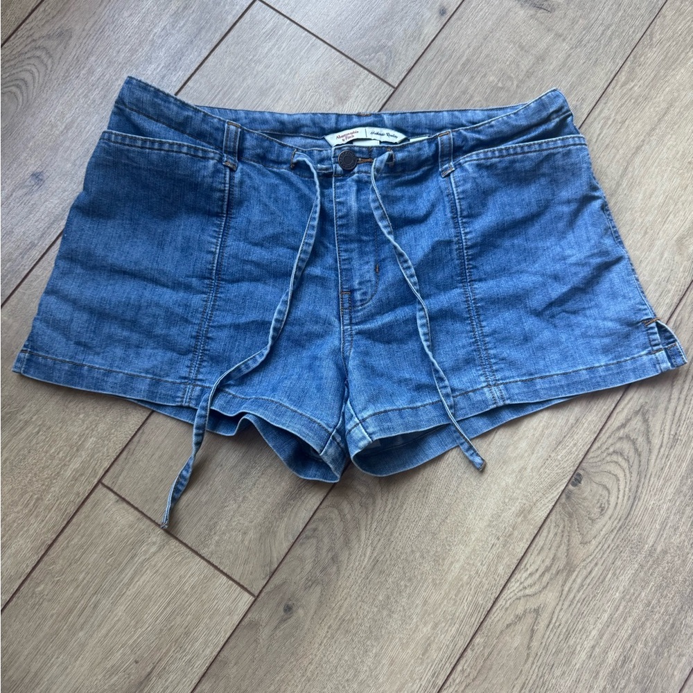 Vintage Abercrombie & Fitch Blue Denim Micro Y2K Shorts